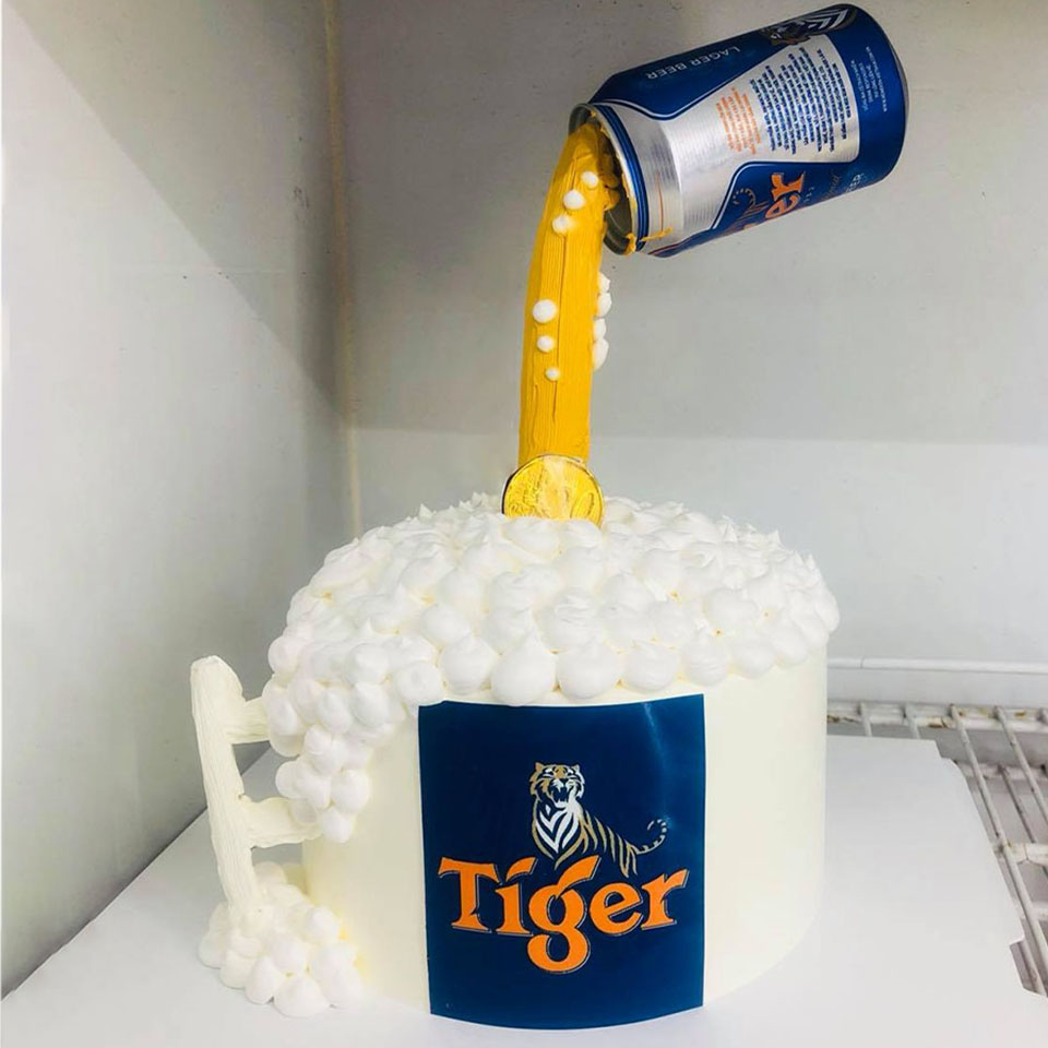 Bánh sinh nhật ly bia tiger