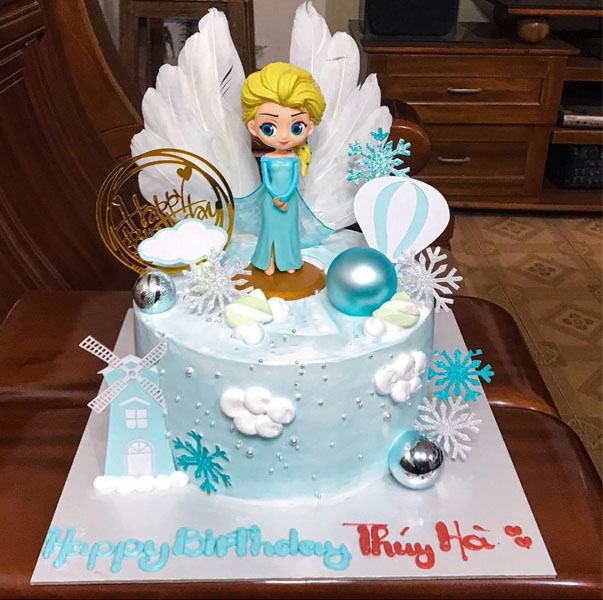 Bánh sinh nhật hình Elsa - Frozen - Nữ hoàng băng giá| Giao Tận Nơi