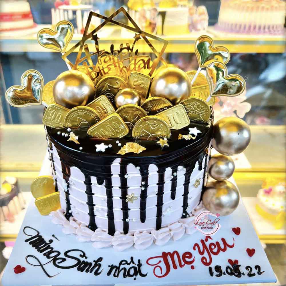 Bánh gato sinh nhật rút tiền, bánh sinh nhật kho báu món quà độc đáo dành  tặng người thân yêu 4778 - Bánh sinh nhật, kỷ niệm