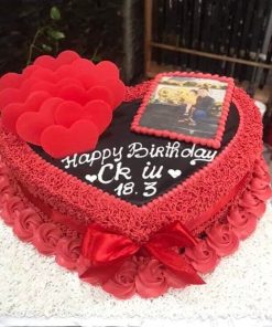 Bánh sinh nhật mặn - Chúc mừng sinh nhật chồng yêu MS1118 - Bánh sinh nhật  bông lan trứng muối Tp. HCM