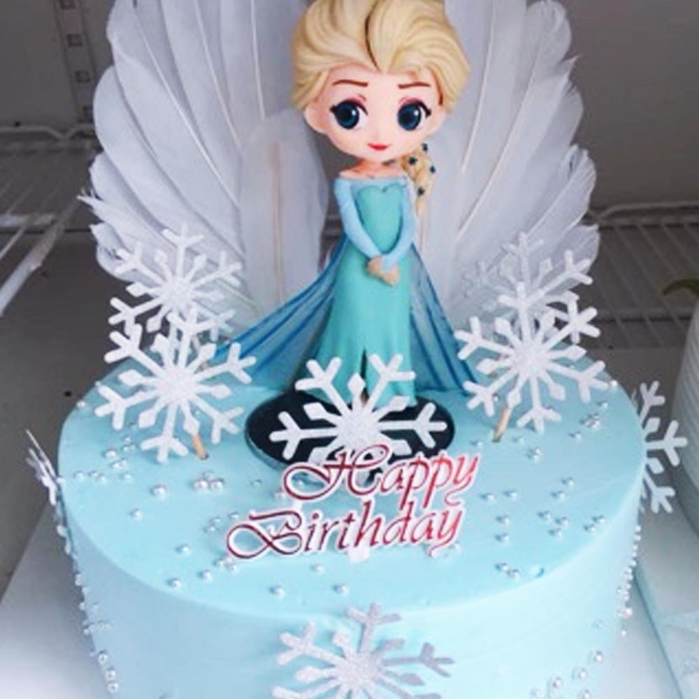 Bánh kem búp bê Anna- Elsa - Frozen - Nữ hoàng băng giá