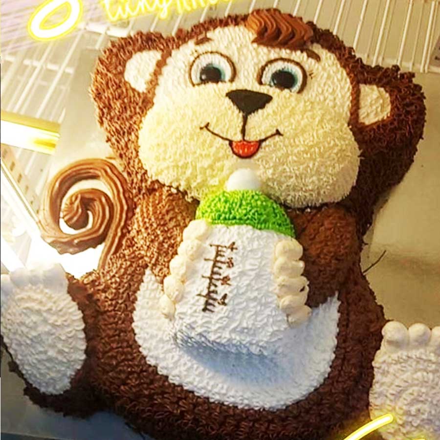 Bánh sinh nhật hình con khỉ