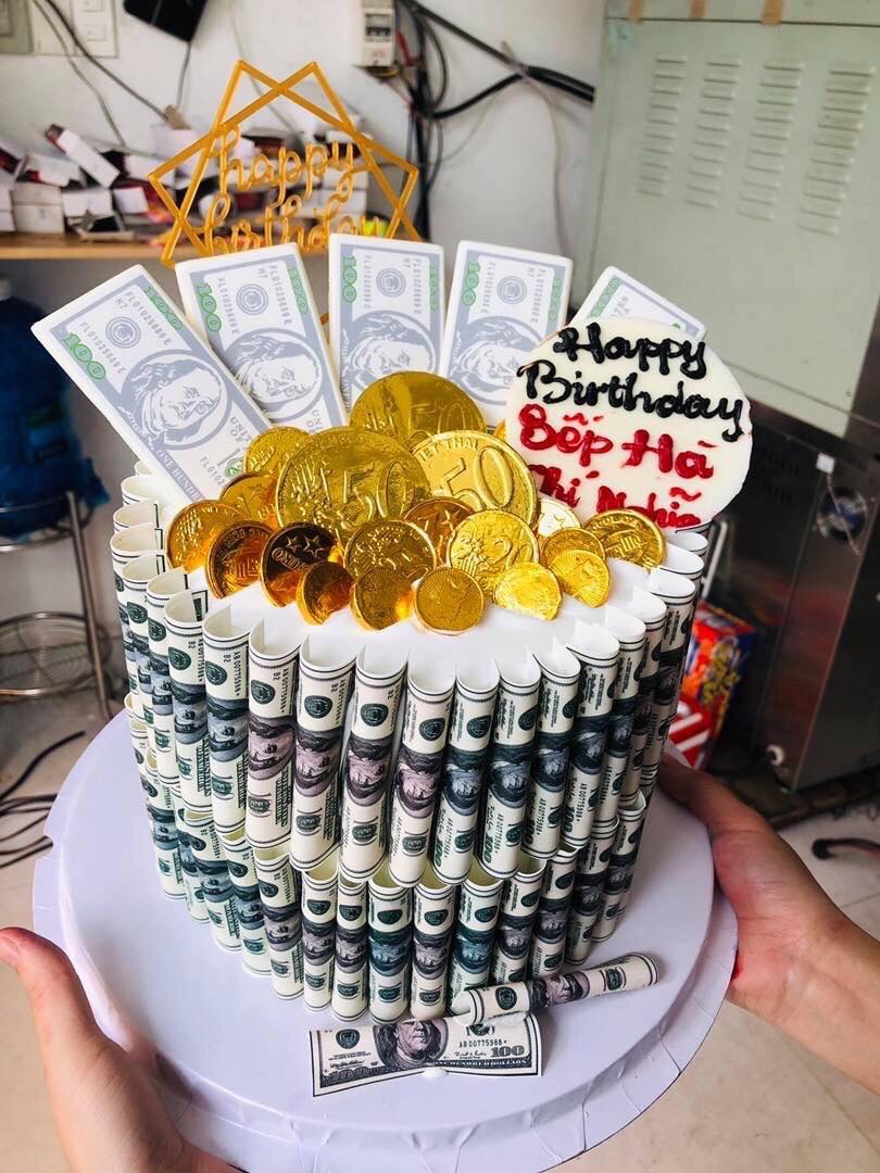 Bánh sinh nhật tiền đô