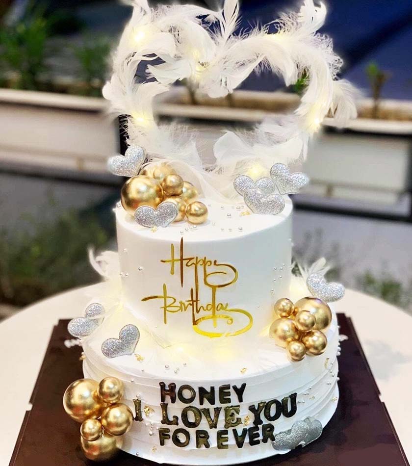 Bánh sinh nhật in hình ảnh FRESH CAKE: ĐẸP, NGON, Free Ship - Mẫu bánh sinh  nhật 2 tầng đẹp cho bé gái 😍 | Facebook