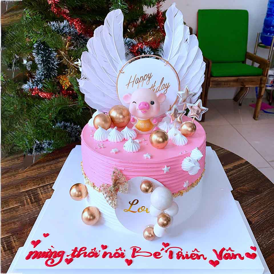 Bánh kem sinh nhật bé gái 3 tuổi nàng tiên cá sang trọng 3d fondant |  vuatrangtri.vn