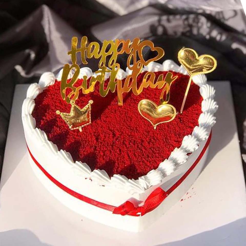 Bánh sinh nhật trái tim mừng sinh nhật vợ yêu - Tiệm bánh sinh nhật Wgicake