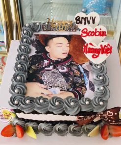 Bánh sinh nhật in hình tặng chồng
