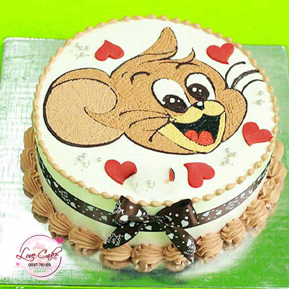 Bánh kem con chuột jerry Bánh con chuột jerry