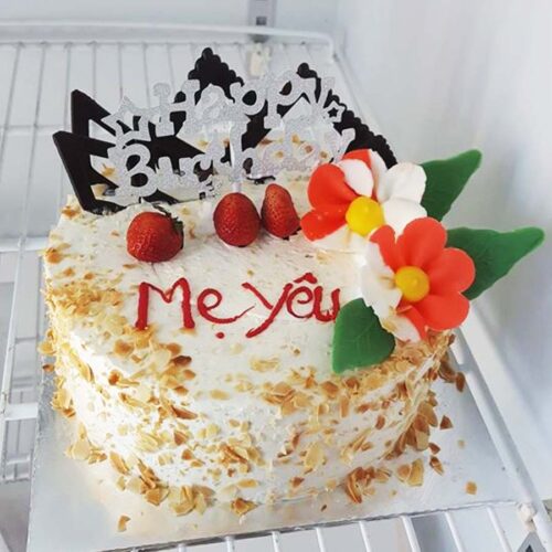 Bánh sinh nhật bắp dành tặng mẹ