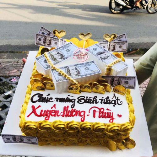 Bánh sinh nhật rút 3 hộp tiền