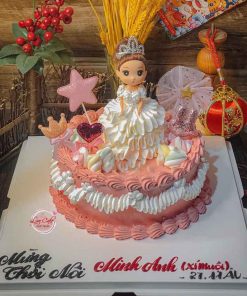 Bánh sinh nhật công chúa tặng bé gái
