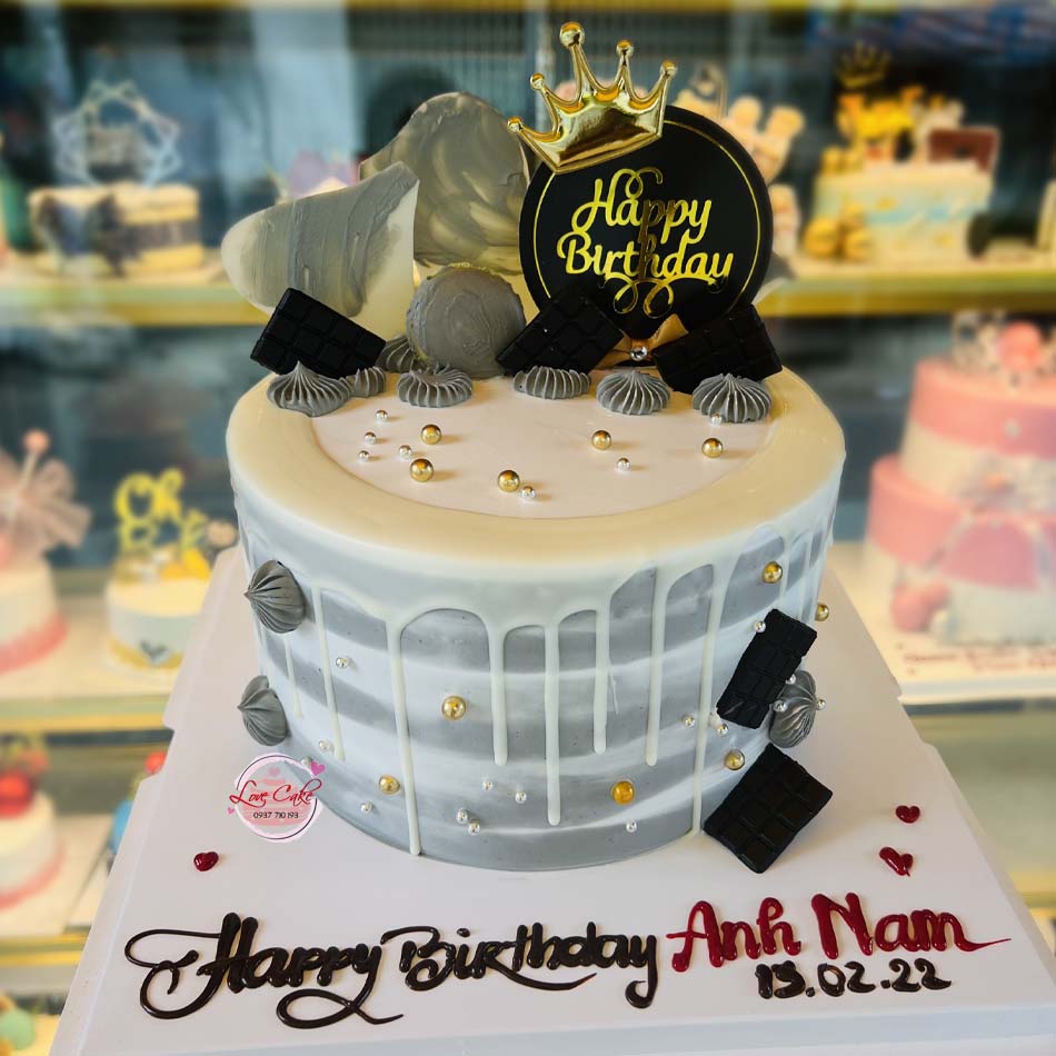 Bánh sinh nhật hai tầng tặng con trai - Thu Hường bakery