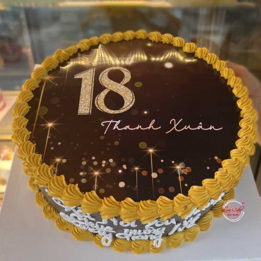 Bánh sinh nhật in hình công ty