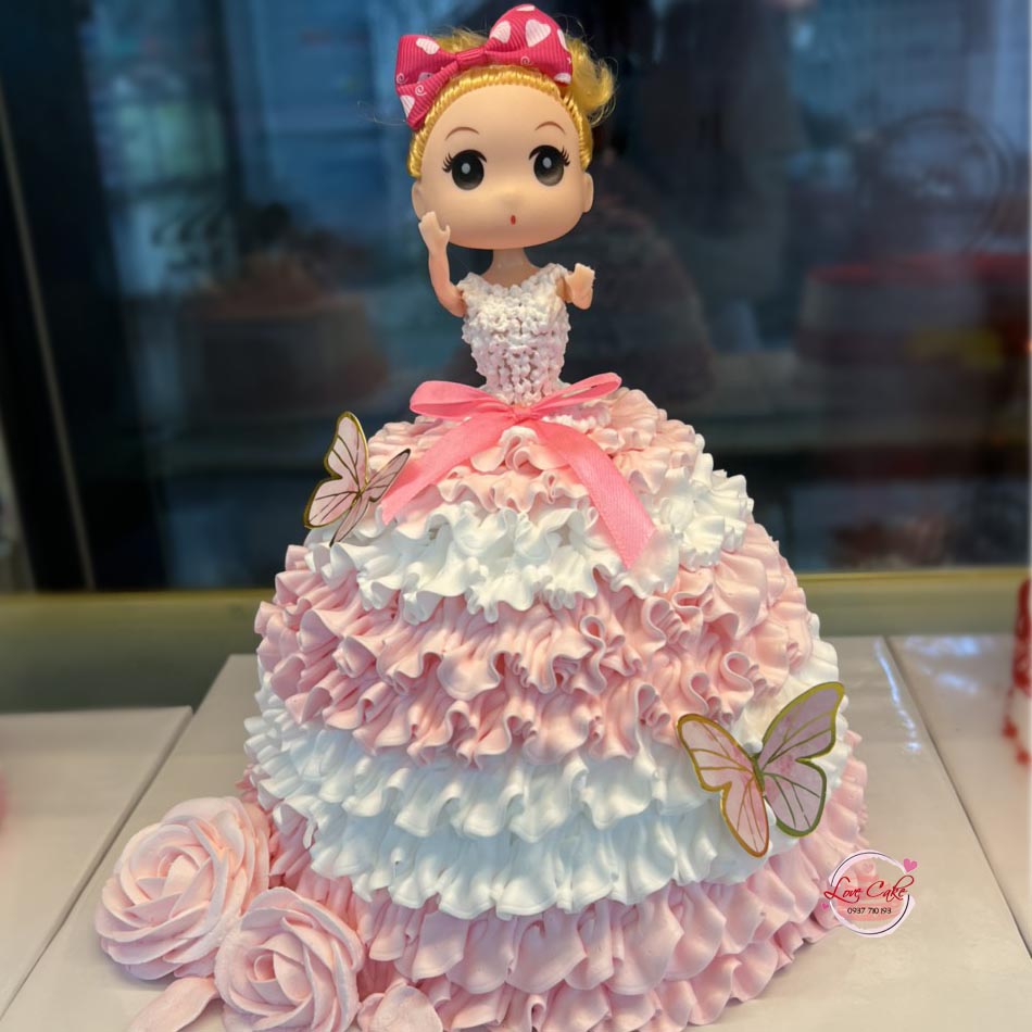 Phụ kiện trang trí bánh sinh nhật bánh kem  Búp bê công chúa Sakura hồng  nhựa nhẹ  Shopee Việt Nam