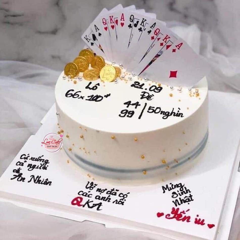 Bánh sinh nhật hình trái tim tặng ông bà - Thu Hường bakery