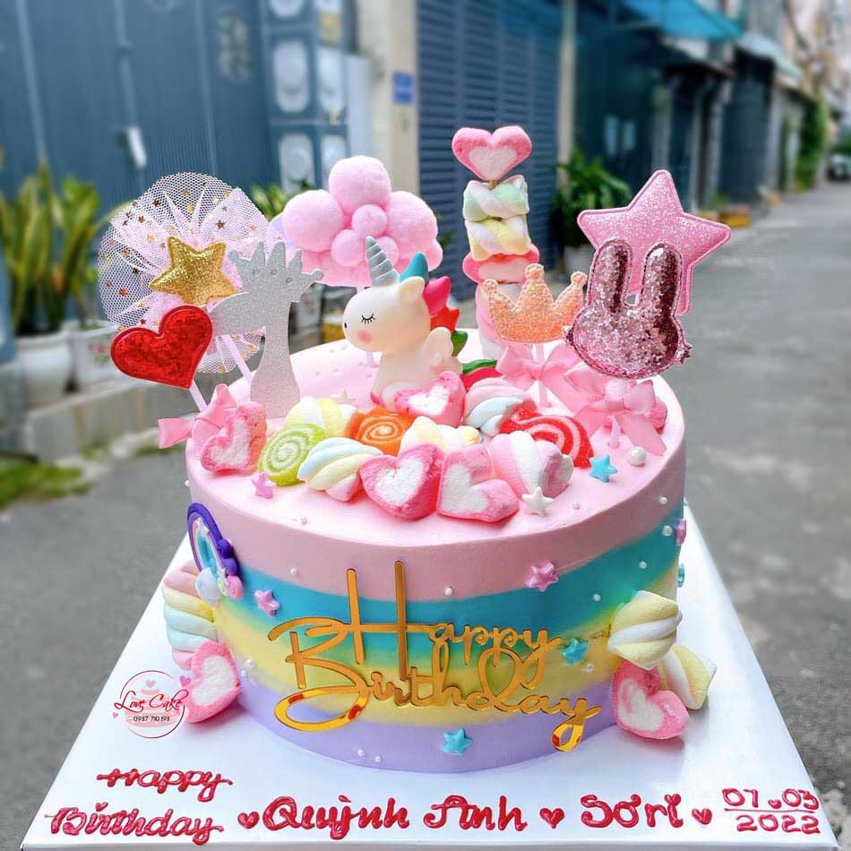 Bánh sinh nhật hình ngựa pony dành tặng cho bé MS SP- 0322 - Tiệm Bánh Chon  Chon