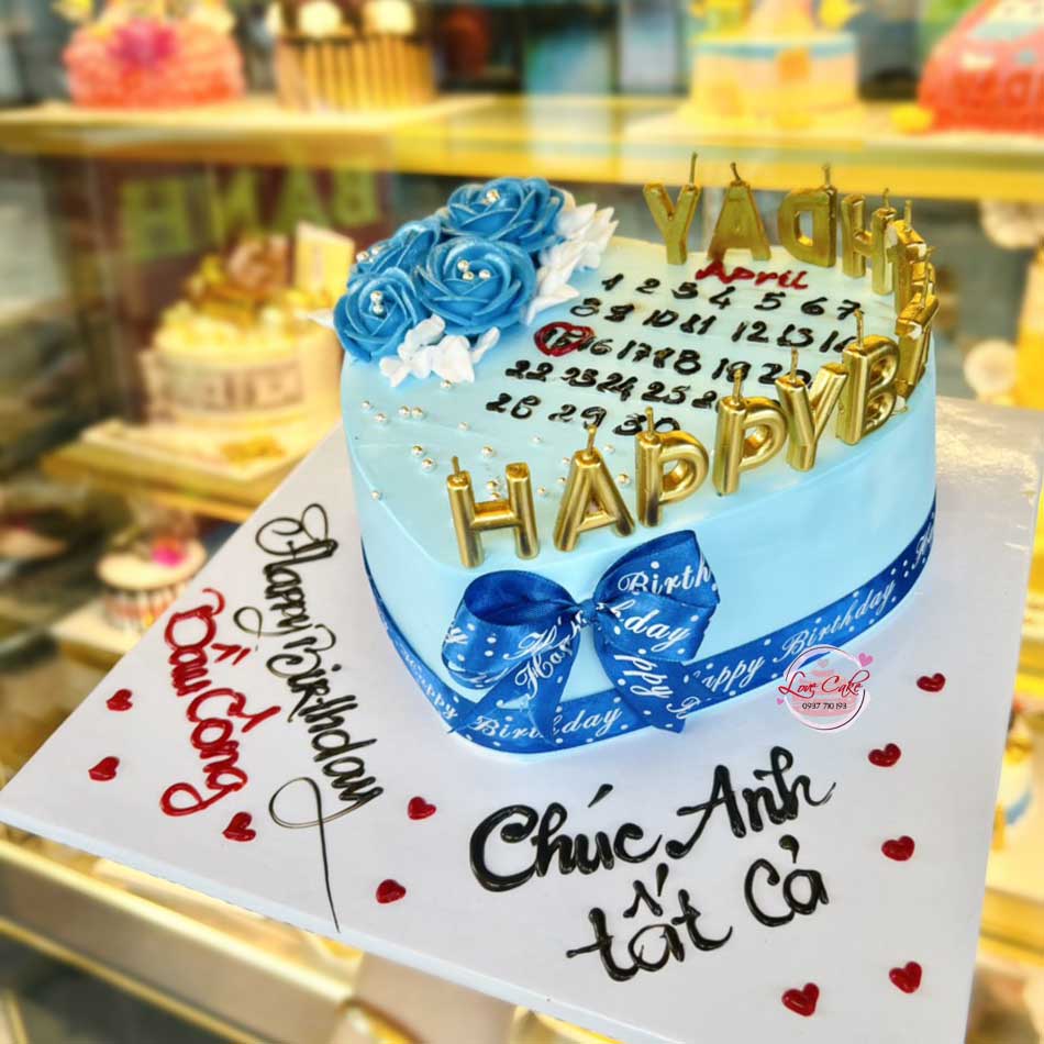 Bánh sinh nhật tone hai màu đẹp - Thu Hường bakery