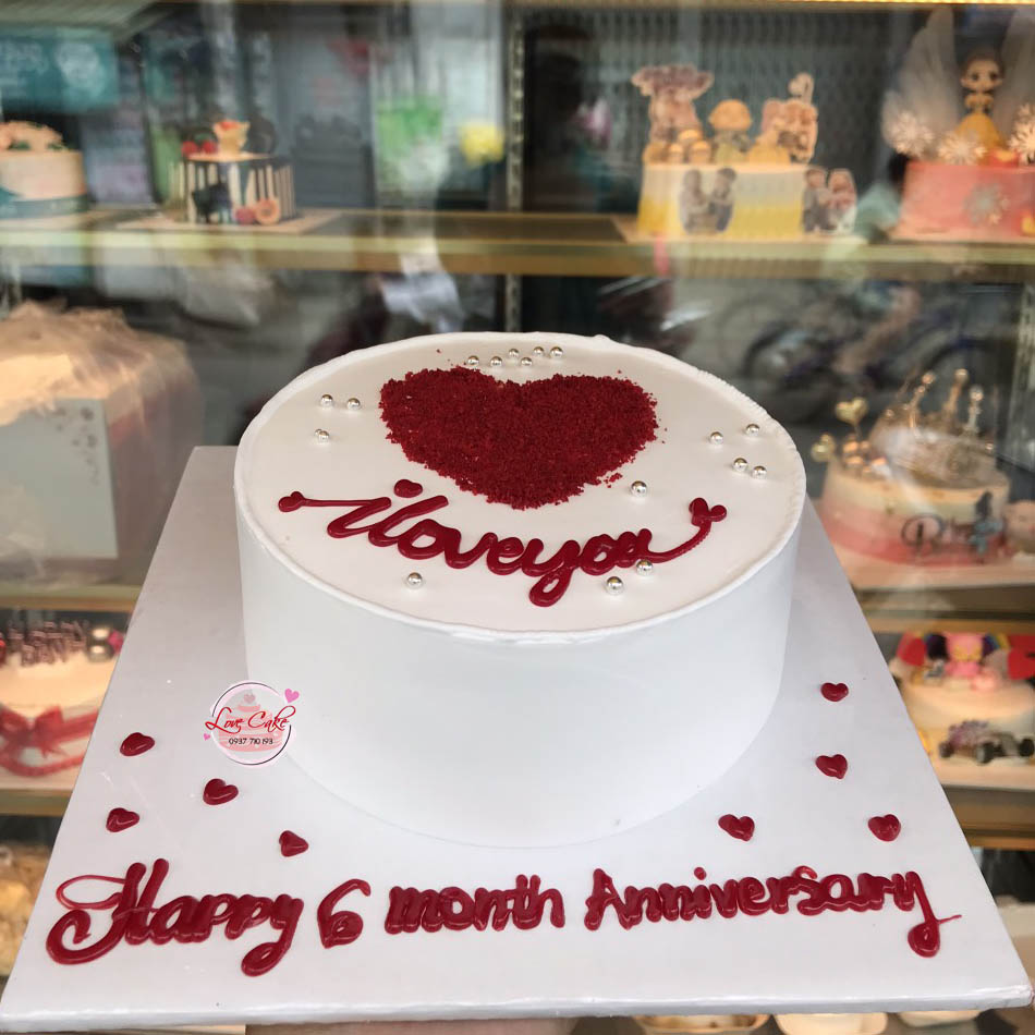 Bánh kem kỷ niệm tình yêu 2016 kỷ niệm 15 năm ngày cưới trên khuôn bánh  trái tim màu tím | Bánh Kem Ngộ Nghĩnh