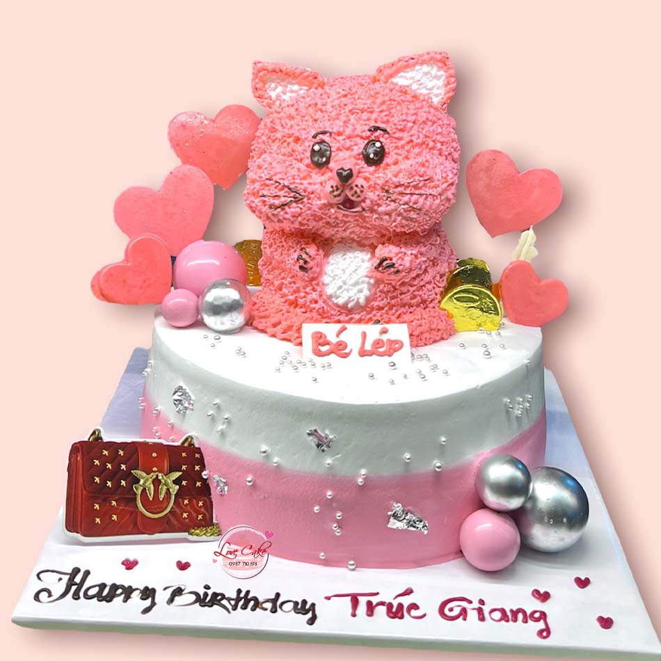 Hình ảnh bánh sinh nhật con mèo dễ thương - Tuổi Mão | VFO.VN