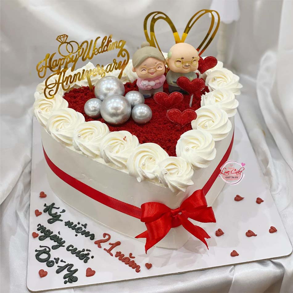 Bánh sinh nhật kỉ niệm ngày cưới ba mẹ