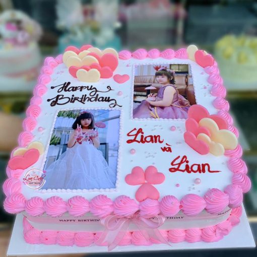 Bánh sinh nhật in hình cho bé gái