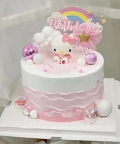 Bánh sinh nhật mèo kity cho bé gái