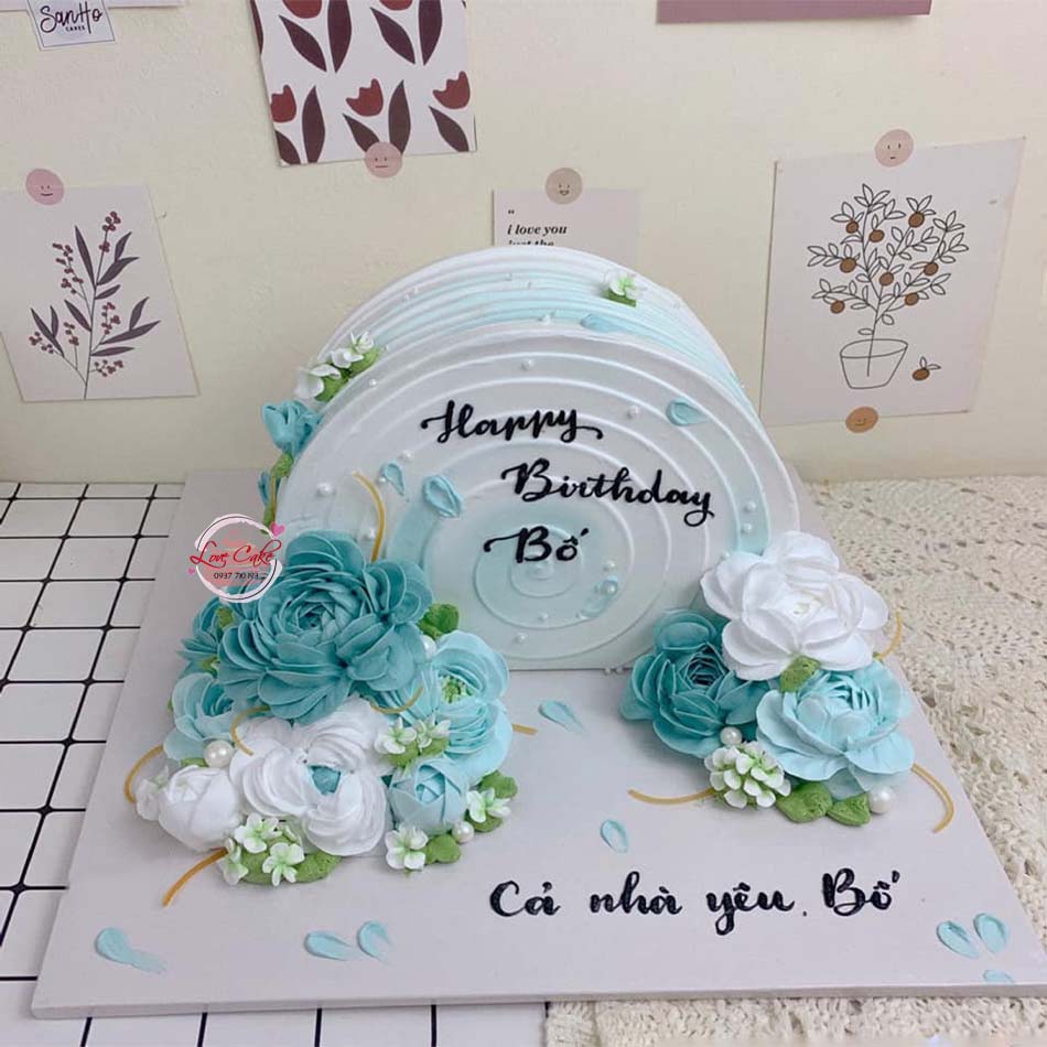 Combo Hoa Và Bánh Kem Cho Bố 600k - Shop Bánh Kem Love Cake