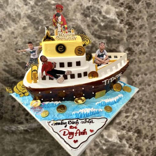 Bánh sinh nhật tuyền titanic cho bé trai