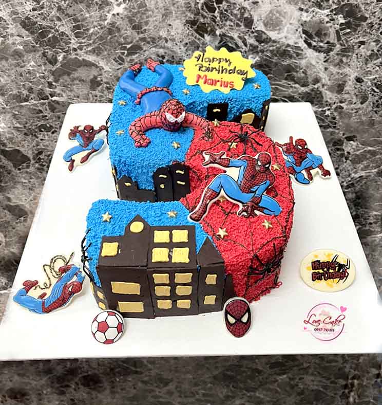 25+ mẫu bánh sinh nhật người nhện siêu đẹp làm quà tặng bé trai