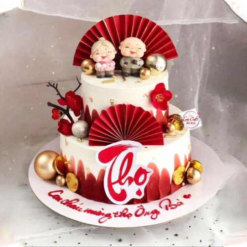 Bánh Kem Mừng Thọ Tặng Ông Bà