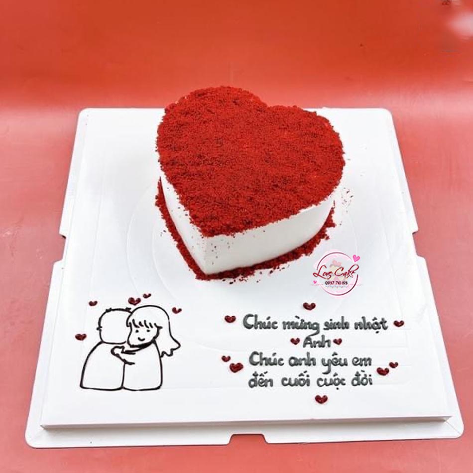 Bánh kem Valentine cho anh yêu