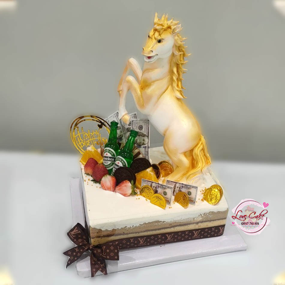 30 mẫu bánh sinh nhật con ngựa đẹp nhất cho người tuổi ngọ