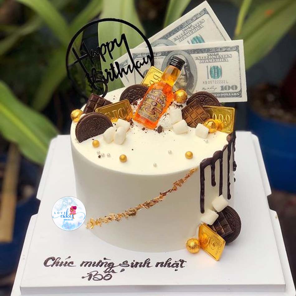 Bánh sinh nhật tiền đô độc đáo