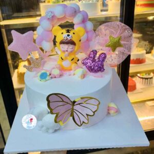 Bánh sinh nhật con hổ cho bé gái