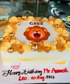 Bánh sinh nhật in hình con sư tử