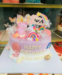 Bánh sinh nhật ngựa 1 sừng pony cho bé yêu