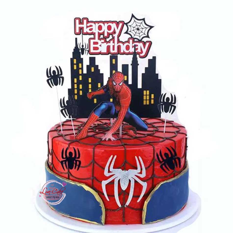 Bánh trang trí người nhện- Spider man – Tiệm bánh Vani